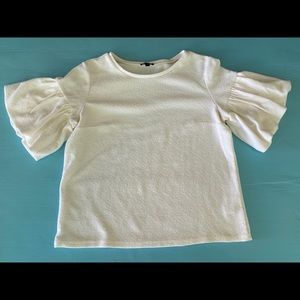 Small Express Top, Cream color with Short Sleeves